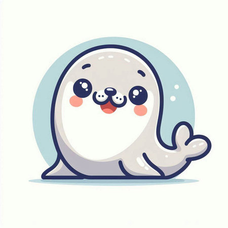 Sea horse on a white background. Vector illustration in cartoon style.のイラスト素材