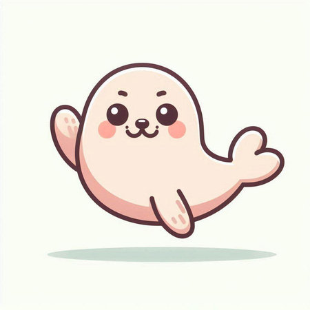 Sea horse isolated on white background. Vector illustration in flat style.のイラスト素材