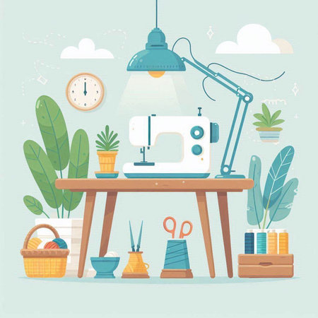 Fried eggs in a frying pan with vegetables. Vector illustration.のイラスト素材