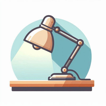 Table lamp icon. Flat illustration of table lamp vector icon for web designのイラスト素材