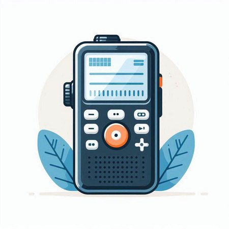 Retro radio. Flat design. Vector illustration on white background.のイラスト素材