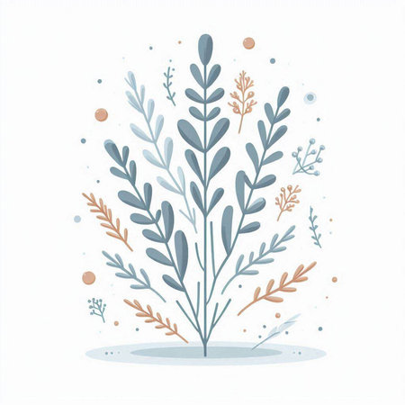 Cute hand drawn vector illustration in scandinavian style.のイラスト素材