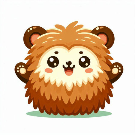 Cute cartoon hedgehog. Vector illustration isolated on white background.のイラスト素材