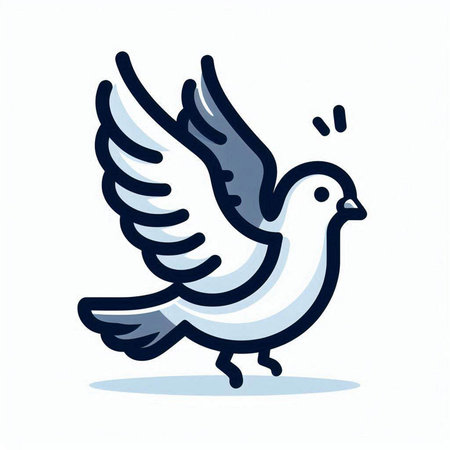 Dove of peace. Dove of peace. Dove of peace. Vector illustration.のイラスト素材