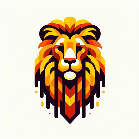 Lion head vector logo design. Lion head vector logo design.のイラスト素材
