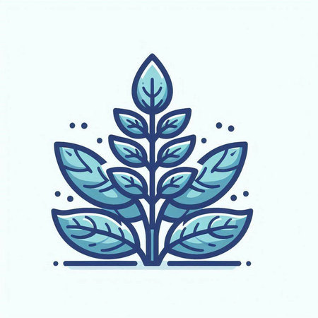 Plant icon. Vector illustration in trendy linear style isolated on white background.のイラスト素材