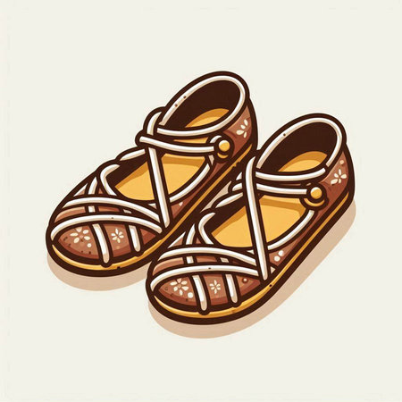 Vector illustration of a pair of shoes isolated on a white background.のイラスト素材