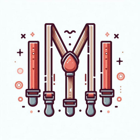 Cricket batsman icon. Vector illustration in linear style.のイラスト素材