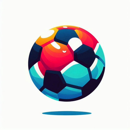 Soccer ball vector illustration. Isolated on a white background.のイラスト素材