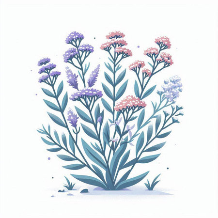 Illustration of a bouquet of flowers on a white background.のイラスト素材