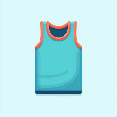 sport t-shirt isolated on blue background. vector illustration.のイラスト素材