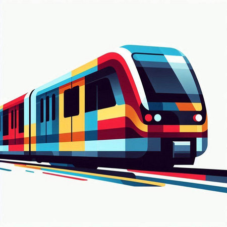 High speed train vector illustration. Vector illustration of high speed train.のイラスト素材