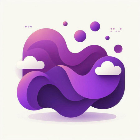 abstract background with 3d paper cut shapes. Vector illustration.のイラスト素材