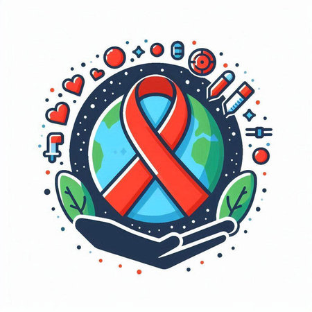 World Aids Day concept. Vector illustration of World Aids Day.のイラスト素材