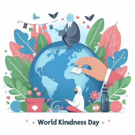 World Kindness Day concept. World Kindness Day. Vector illustrationのイラスト素材