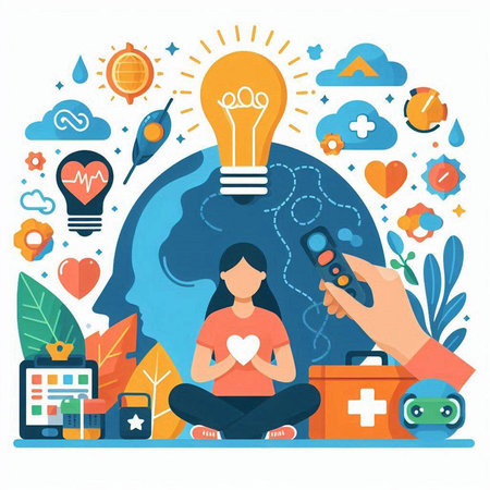 Flat design vector illustration concepts for online education, distance learning, self-development, e-learning.のイラスト素材