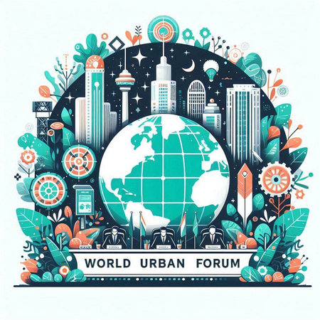 World environment day poster. Save the earth. Vector illustration in flat styleのイラスト素材