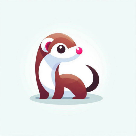 cute penguin cartoon character vector art illustration design on white backgroundのイラスト素材