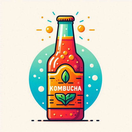 Vector illustration of glass of beer with citrus fruits, leaves and flowers.のイラスト素材