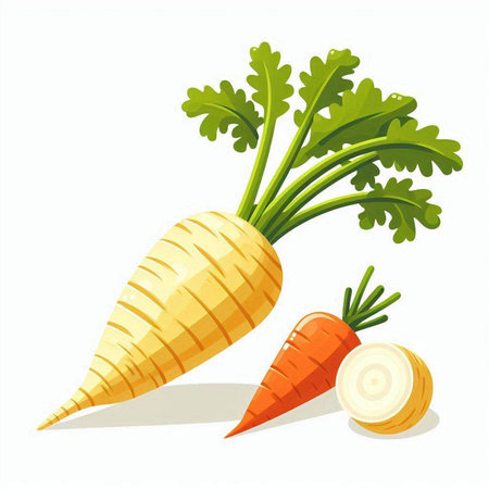 Carrot isolated on white background. Vector illustration. Eps 10.のイラスト素材