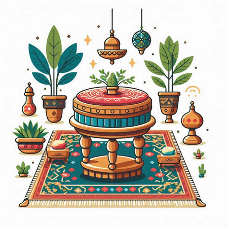 Eid Mubarak greeting card. Ramadan Kareem greeting card. Vector illustration.のイラスト素材