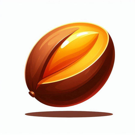 Vector illustration of whole and half kumquat with leaves.のイラスト素材