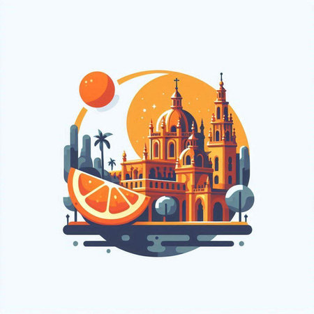 Branch with red berries on a white background. Vector illustration.のイラスト素材