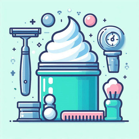 Cosmetic products, vector illustration in flat style. Skincare.のイラスト素材