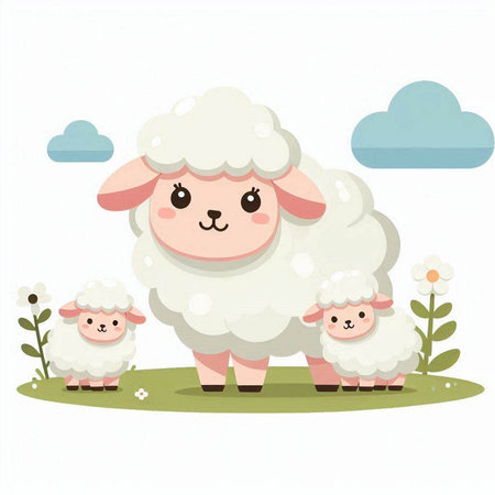 Vector illustration of a shelf with different shoes and plants. Flat style.のイラスト素材