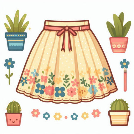 Bulldozer on a construction site. Vector illustration in flat style.のイラスト素材