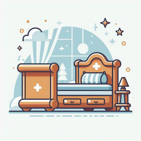 Set of camping equipment and travel icons. Vector illustration in flat styleのイラスト素材