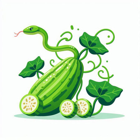 Fantasy dragon with flowers and leaves. Cute cartoon vector illustration.のイラスト素材