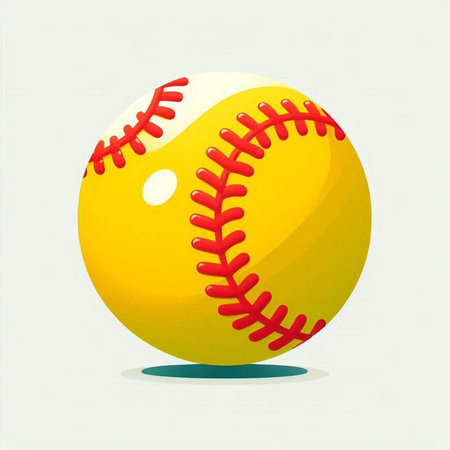 Baseball and ball with american flag on white background. Vector illustration.のイラスト素材