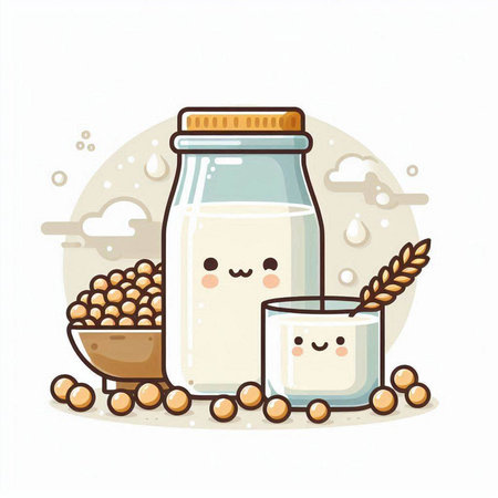 Vector illustration of a hot dog with ketchup and mayonnaiseのイラスト素材