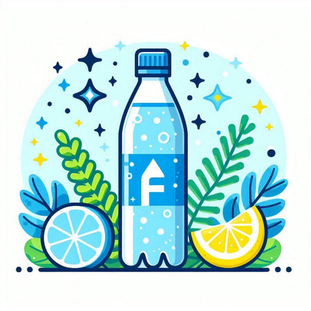 Vector illustration of soy milk in a glass jar with wooden spoon and bowl of soy beans.のイラスト素材