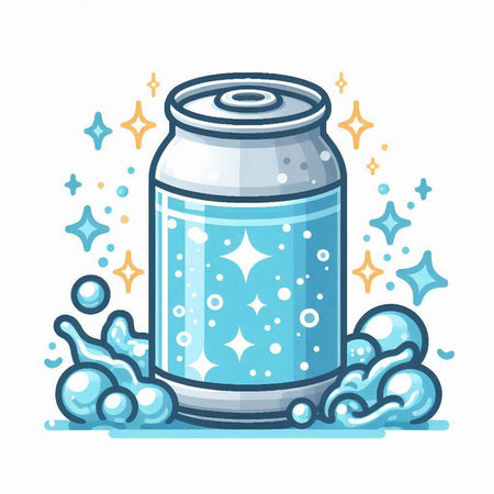 Illustration of different types of milk. Vector illustration of dairy products.のイラスト素材