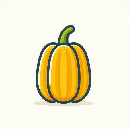 Pumpkin icon. Vector illustration isolated on a white background.のイラスト素材