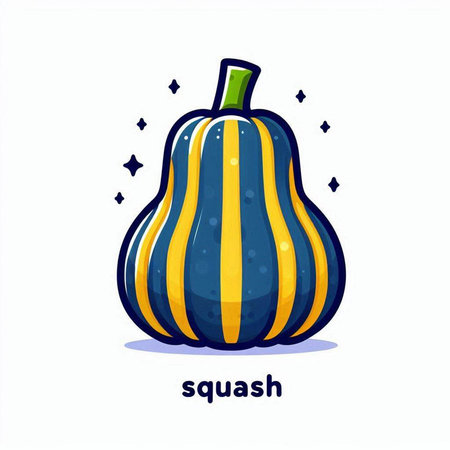 Pumpkin isolated on white background. Vector illustration. Cartoon style.のイラスト素材