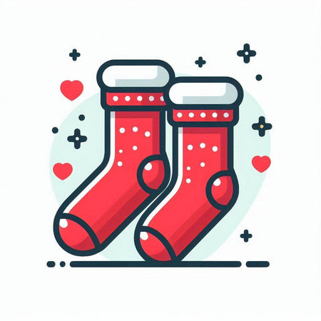 Women's legs in socks. Vector illustration, EPS 10, no transparencyのイラスト素材