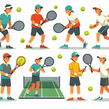 Illustration of Sushi with Scrambled Eggs on a Plateのイラスト素材