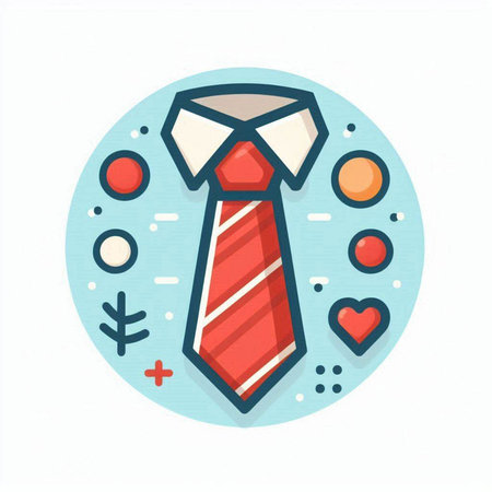 Necktie icon. Simple illustration of necktie icon for web designのイラスト素材