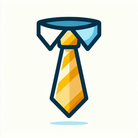 Necktie icon, vector illustration. Flat design style, vector.のイラスト素材