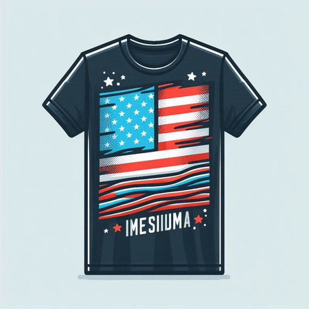 American flag t-shirt design, vector illustration eps 10.のイラスト素材