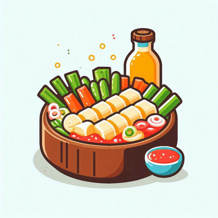 Tulip flower vector illustration. Floral design element in flat style.のイラスト素材