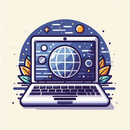 Running man with a target in his hand. Flat vector illustration.のイラスト素材