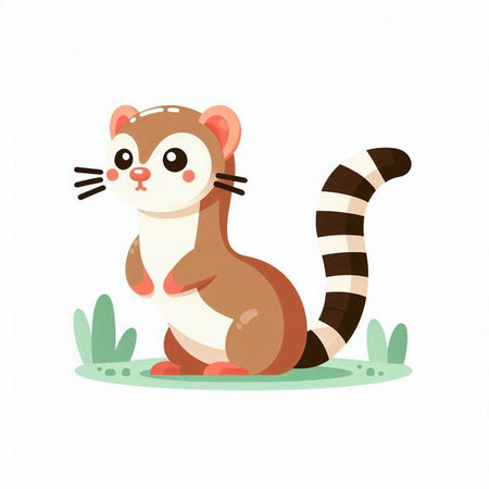 Bouquet of pink flowers with green leaves. Vector illustration.のイラスト素材