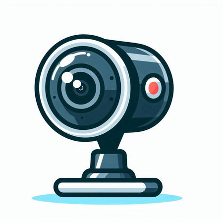 Webcam icon. Cartoon illustration of webcam vector icon for web designのイラスト素材
