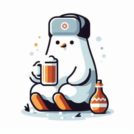 Orthodox church in the middle of the forest. Colorful vector illustration.のイラスト素材