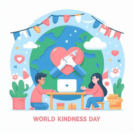 World Kindness Day concept. World Kindness Day vector illustration.のイラスト素材