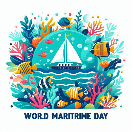 Modern flat design vector illustration concept of time management. Clock, sun, cityscape, buildings and weather forecast icons in circle shape.のイラスト素材